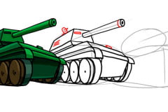 Простой пример как нарисовать танк