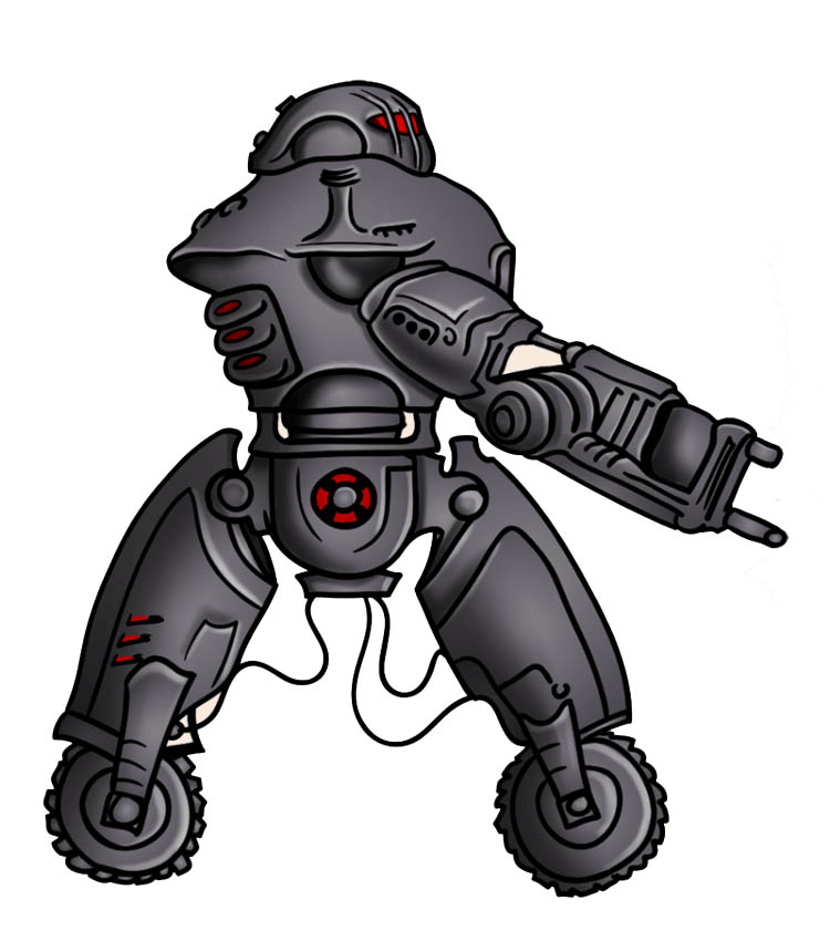 Фоллаут 4 Робот-охранник — как нарисовать