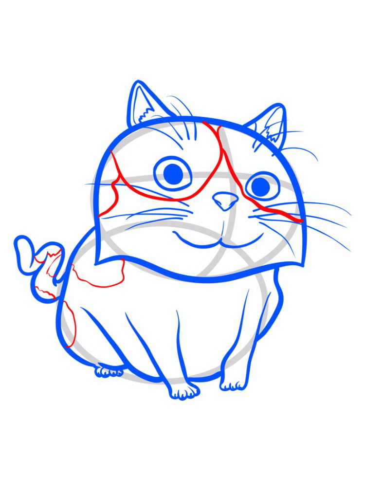Рисуем кошку из мультфильма Дом 08