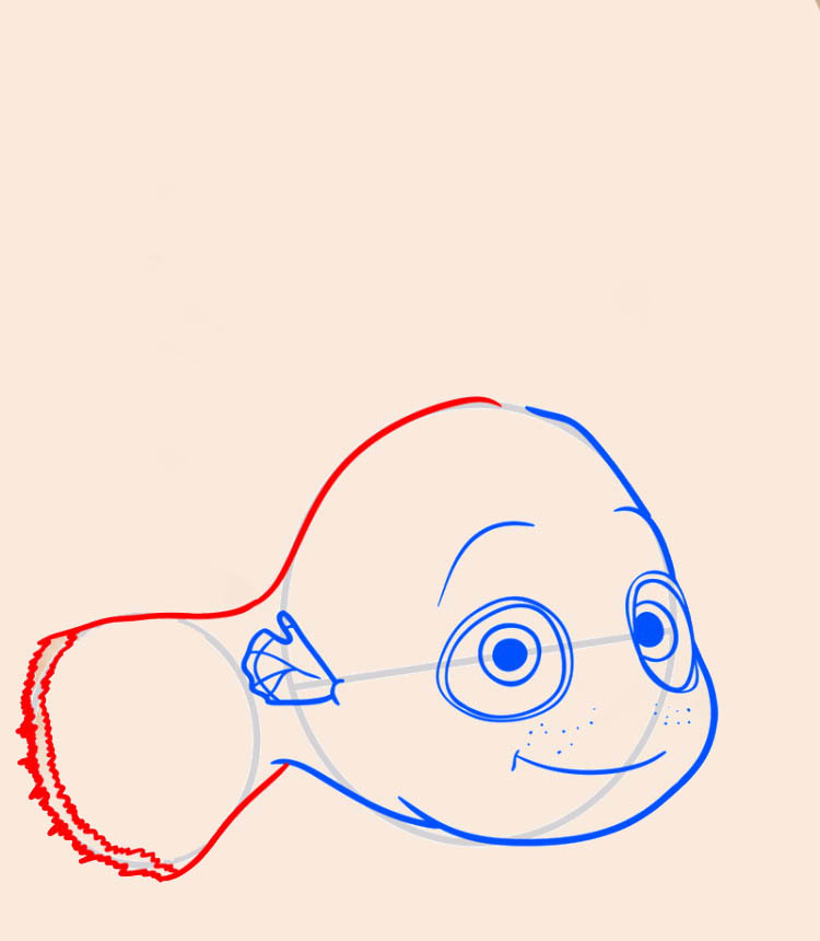 Рисуем рыбку Немо — шаг 06