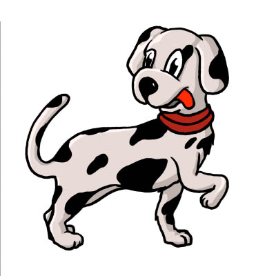 Рисуем щенка из мультфильма 101 далматинец
