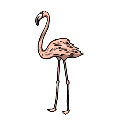 готовый фламинго