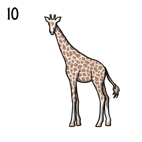 Вот мы и нарисовали жирафа