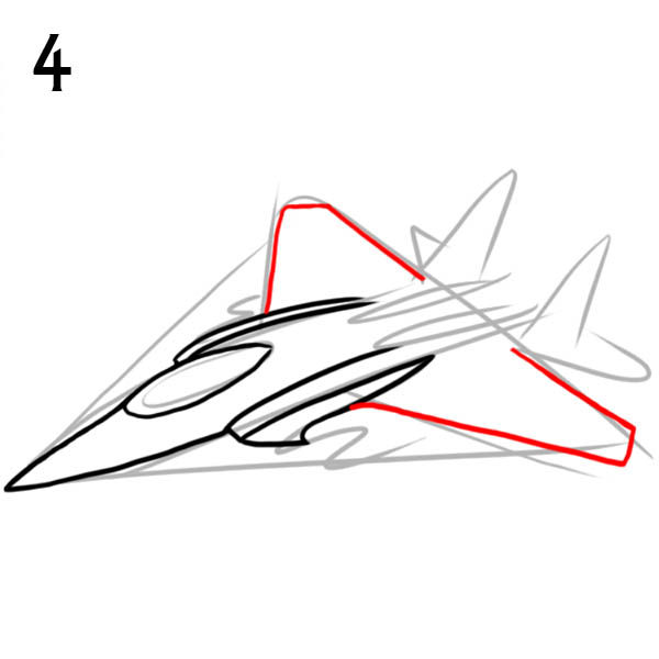 Рисовать карандашом самолет поэтапно карандашом