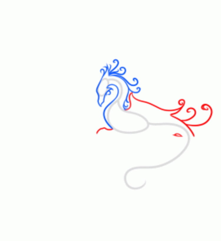 Попробуйте Как нарисовать дракона онлайн