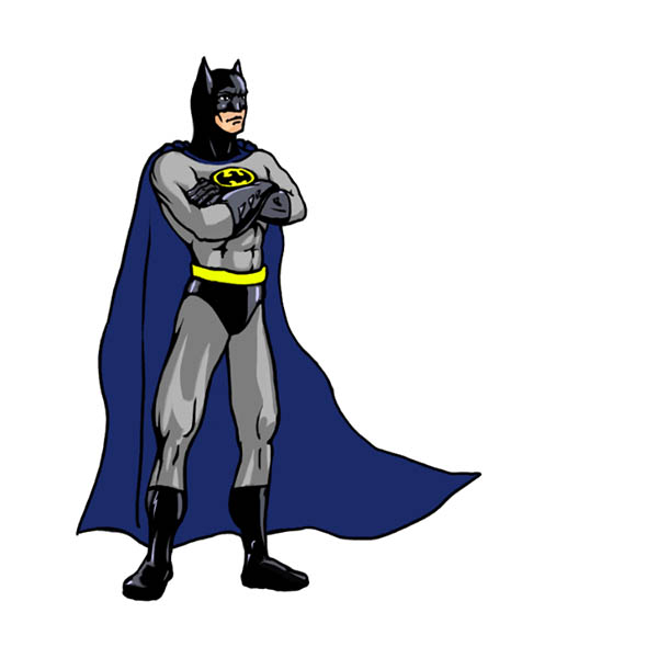 Нарисованный Бэтмен готов