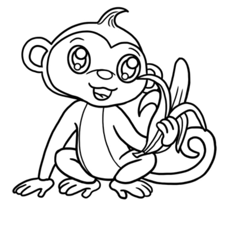 Как нарисовать обезьяну пошагово для начинающих с фото