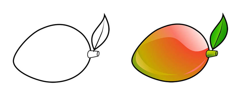 Интересные факты и инструкция по рисованию манго