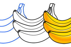 Как нарисовать банан