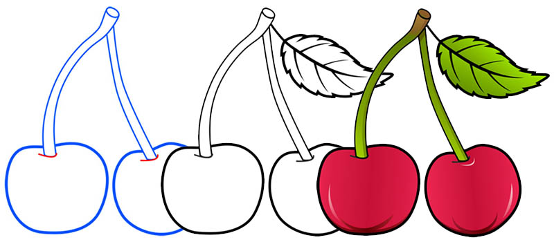 Учимся рисовать яблоко