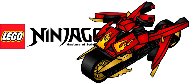 Рисуем мотоцикл Кая из Лего НиндзяГо