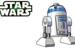 Как нарисовать дроида Lego R2-D2