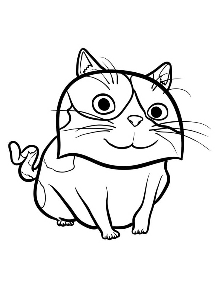 Рисуем кошку из мультфильма Дом 09