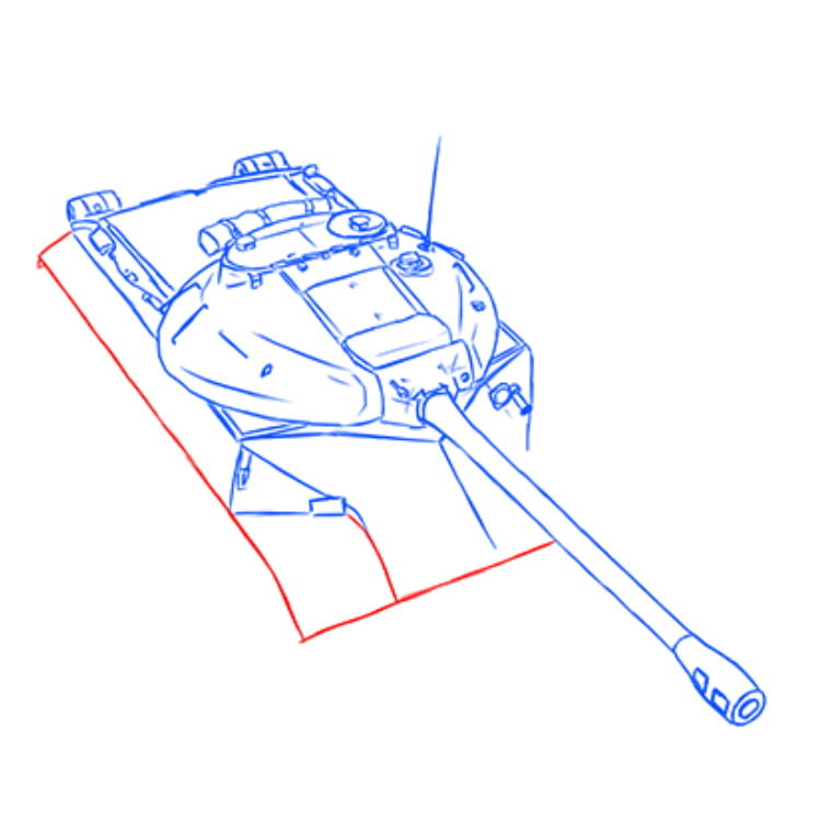 Рисуем тяжелый танк ИС-3 — этап 12