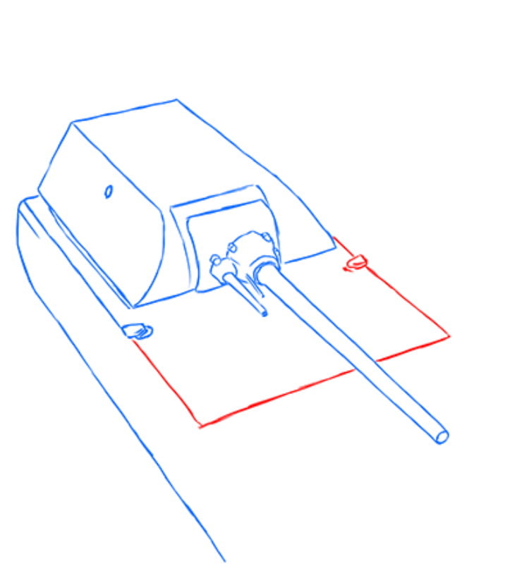 Как нарисовать танк Маус — этап 08