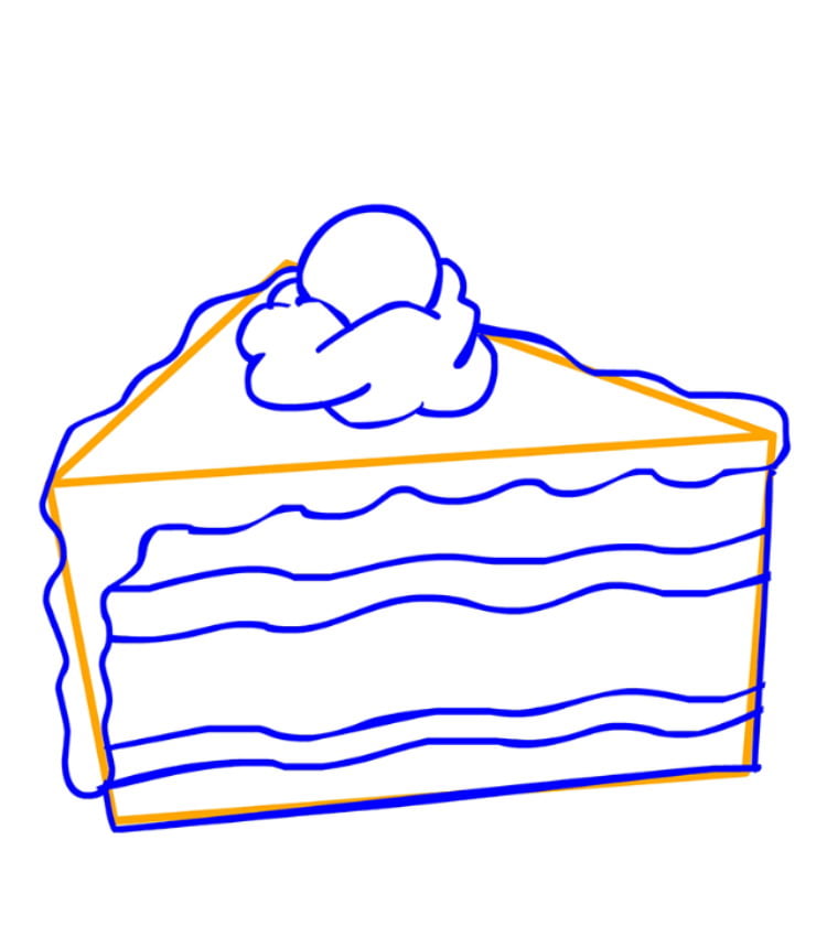 Рисуем пирожное — этап 05