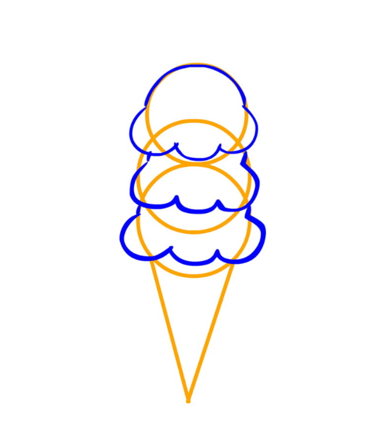 Рисуем мороженое — этап 04