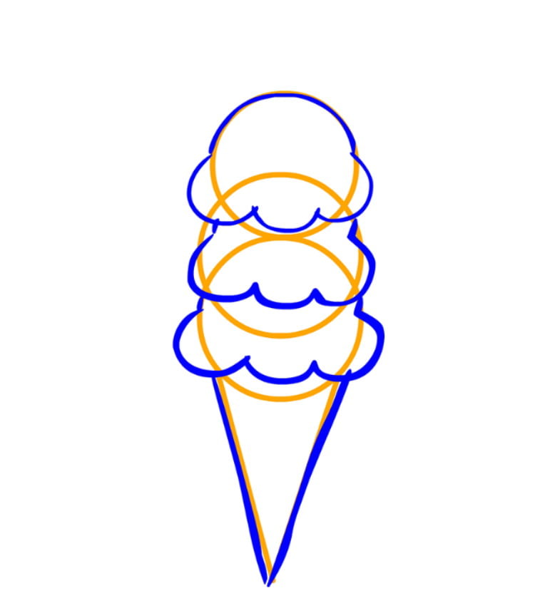 Рисуем мороженое — этап 05