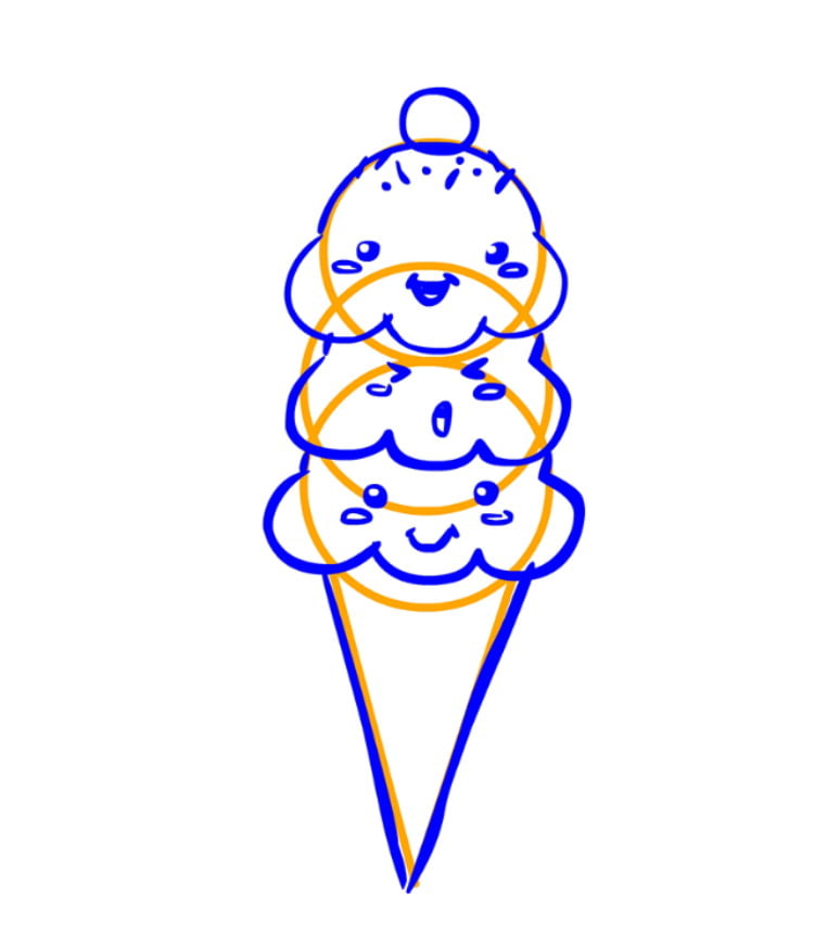 Рисуем мороженое — этап 06