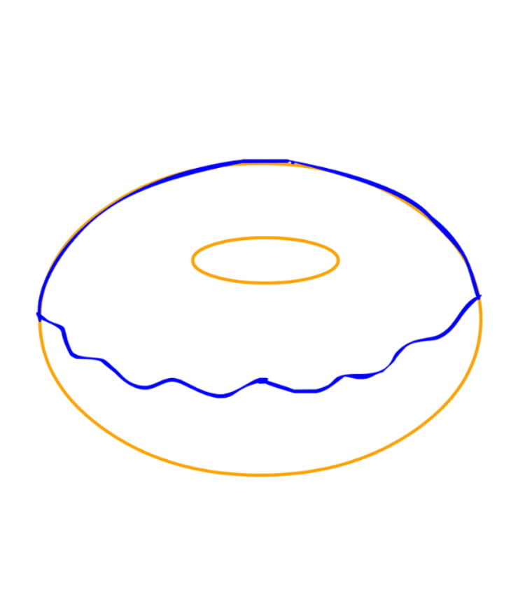 Рисуем пончик — шаг 02