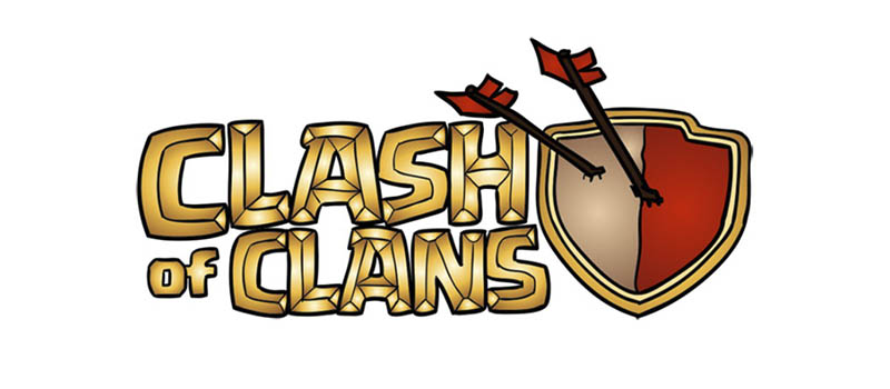 Учимся рисовать логотип Clash of Clans